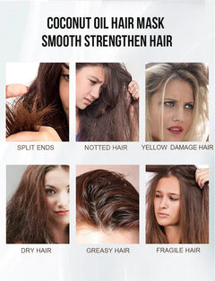 5 Seconds Repair Damaged Carry Hair Magical Hair Mask Frizzy Soft Smooth Shiny Deep Moisturize Treat Care Essential Cream 50Ml
