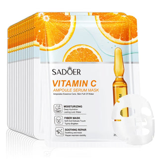 10Pcs Vitamin C Face Mask Facial Skincare Moisturizing Firming Hydrating...