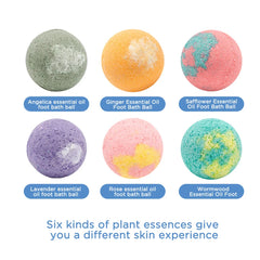 12Pcs Organic Bath Bombs Gift Natural Mini Handmade Bathing Foot Spa Bomb Rich Essential Oils for Moisturizing Dry Skin Relaxing