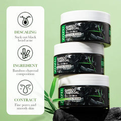 100G Bamboo Charcoal Peel-Off Mask Blackheads Remover Bamboo Charcoal Peel Cleansing Mask Face Care Smoothing Face Mask Skincare