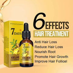 Hair Growth Serum for Effective Baldness Treatment and Fast Regrowth - Repair Damaged Hair and Scalp with Ginger Oil - Ideal for Women and Men