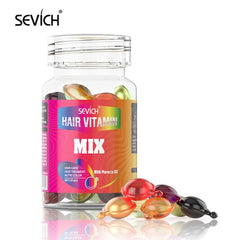 Mix Hair Vitamin Capsule 30Pcs/Bottle Keratin Repair Damaged Hair Complex Oil Moroccan Anti-Hair Loss Products Hair Care