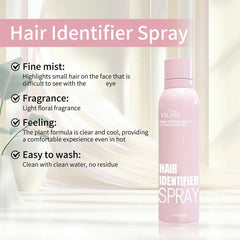 Facial Hair Removal Set with Hair Identifier Spray and Facial Care Tools