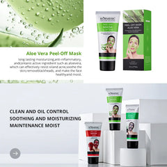 24K Gold Snail Collagen Peel off Mask Reduce Blackheads Deep Cleaning Oil-Control Shrink Pores Hydrating Smooth Face Skin Care