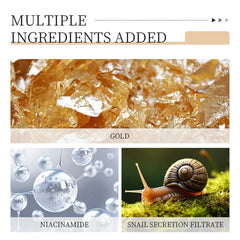 24K Gold Snail Collagen Peel off Mask Reduce Blackheads Deep Cleaning Oil-Control Shrink Pores Hydrating Smooth Face Skin Care