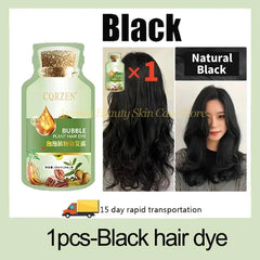 Natural Plant Herbal Hair Dye Shampoo 5 Minutes Change Hair Color Non-Irritating Repairs Gray White Hair Care Products Women Men