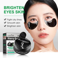60Pcs SADOER Rose Starry Collagen Eye Mask anti Dark Circles Remove Eyes Bags Moisturizing Firming Eye Patches Eyes Skin Care