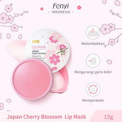 15G﻿ Cherry Blossom Lip Serum Mask Peeling Repair Makeup Moisturizing Lip Balm Nourishing Cosmetics Moisturizing Beauty Care