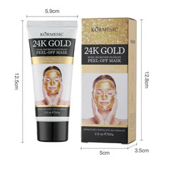 24K Gold Snail Collagen Peel off Mask Reduce Blackheads Deep Cleaning Oil-Control Shrink Pores Hydrating Smooth Face Skin Care