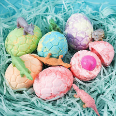 Children'S Dinosaur Egg Bath Salt Ball 90G Essential Oil Toy Fragrance Bubble Bath Ball Explosive Salt Bath Ball Tub Supplies