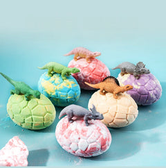 Children'S Dinosaur Egg Bath Salt Ball 90G Essential Oil Toy Fragrance Bubble Bath Ball Explosive Salt Bath Ball Tub Supplies