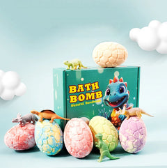 Children'S Dinosaur Egg Bath Salt Ball 90G Essential Oil Toy Fragrance Bubble Bath Ball Explosive Salt Bath Ball Tub Supplies