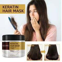 Mascarilla hidratante para el cabello, nutritiva, antipérdida de cabello, queratina, reparación en seco dañado, tratamiento de extremo dividido, alisado del cuero cabelludo, cuidado del cabello rizado 