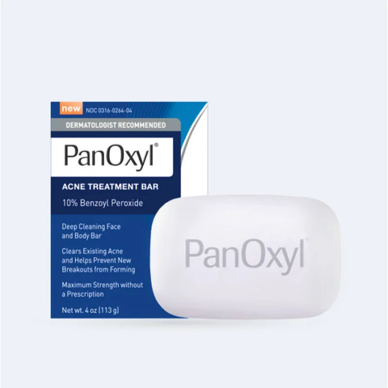 Panoxyl Control de aceite Jabón Limpiador de espuma para el acné Elimina los puntos negros Prevención del acné Barra corporal para el acné Limpieza Cuidado facial fresco 