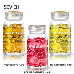 Mix Hair Vitamin Capsule 30Pcs/Bottle Keratin Repair Damaged Hair Complex Oil Moroccan Anti-Hair Loss Products Hair Care