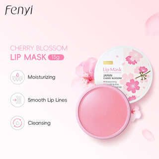 15G﻿ Cherry Blossom Lip Serum Mask Peeling Repair Makeup Moisturizing...