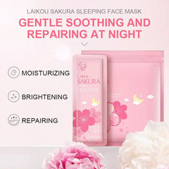45Pcs Sakura Green Tea Koala Sleeeping Face Mask No-Washing Moisturizing Hydrating Night Facial Mask anti Wrinkle Aging Skincare