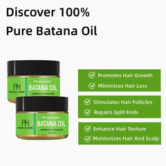 Batana Oil Hair Growth Serum with Rosemary - Thickening, Repairing, and Nourishing Formula