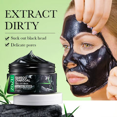 100G Bamboo Charcoal Peel-Off Mask Blackheads Remover Bamboo Charcoal Peel Cleansing Mask Face Care Smoothing Face Mask Skincare