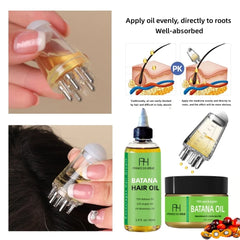 Batana Oil Hair Growth Serum with Rosemary - Thickening, Repairing, and Nourishing Formula
