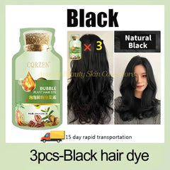 Natural Plant Herbal Hair Dye Shampoo 5 Minutes Change Hair Color Non-Irritating Repairs Gray White Hair Care Products Women Men