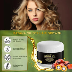 100% Raw Batana Oil for Hair Growth Organic Batana Oil Moisturize and Repair Hair Eliminates Split Ends for Men & Women