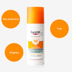 Oil Control Sunscreen for Oily and Acne-Prone Skin - Refreshing Face Sunscreen, 50ml