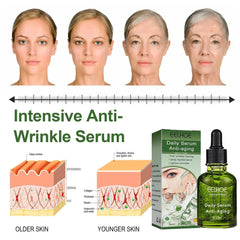 Vitamin C Collagen Hyaluronic Acid Anti-Aging Facial Essence Firming Moisturizing Brightening Reducing Wrinkles Fine Lines Acne