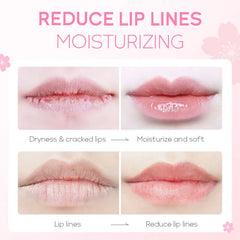 15G﻿ Cherry Blossom Lip Serum Mask Peeling Repair Makeup Moisturizing Lip Balm Nourishing Cosmetics Moisturizing Beauty Care